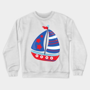 Sailing Boat, Sailor, Sailing, Sails, Ship, Boat Crewneck Sweatshirt